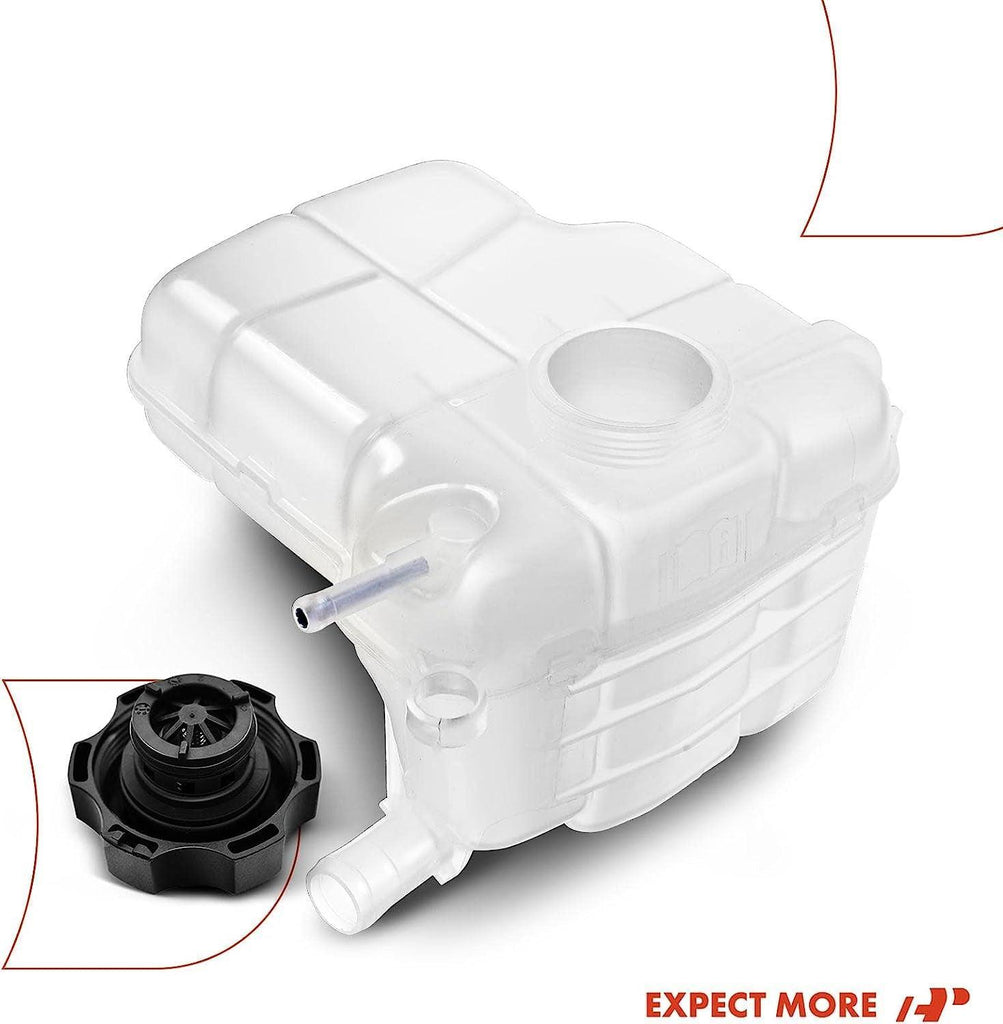 A-Premium Coolant Recovery Overflow Reservoir Tank [With Cap] Compatible with Chevrolet Cruze 10-16, Orlando 12-14 & Buick Cascada 16-18, Verano 12-17, 1.4 1.6 1.8 2.0 2.4, Replace# 13505353, 13393368
