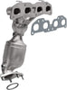 Magnaflow Manifold Catalytic Converter California Grade CARB Compliant 5531295 - Stainless Steel 3.75In Main Piping, 19.875In Overall Length, Pre-And-Post Converter O2 Sensor - CA Legal Replacement