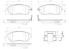 Front Disc Brake Pad Set for Legacy, Outback, Forester, Impreza+More (P78013N)