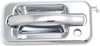 for Hummer H2 Exterior Door Handle Front, Driver Side Chrome 2003-2009 | with Key Hole| Trim: Base