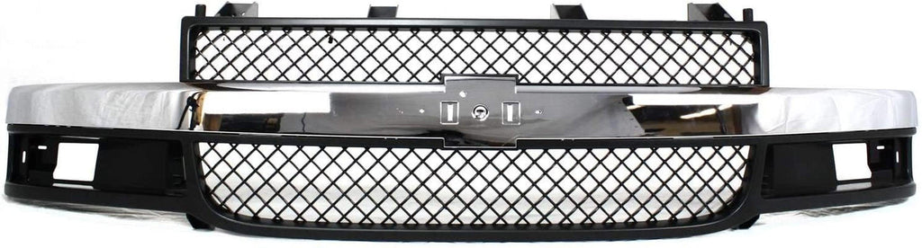 Evan Fischer Grille Assembly Compatible with 2003-2021 Chevrolet Express 3500, 2003-2021 Express 2500, 2003-2014 Express 1500 & 2009-2021 Express 4500 - GM1200535