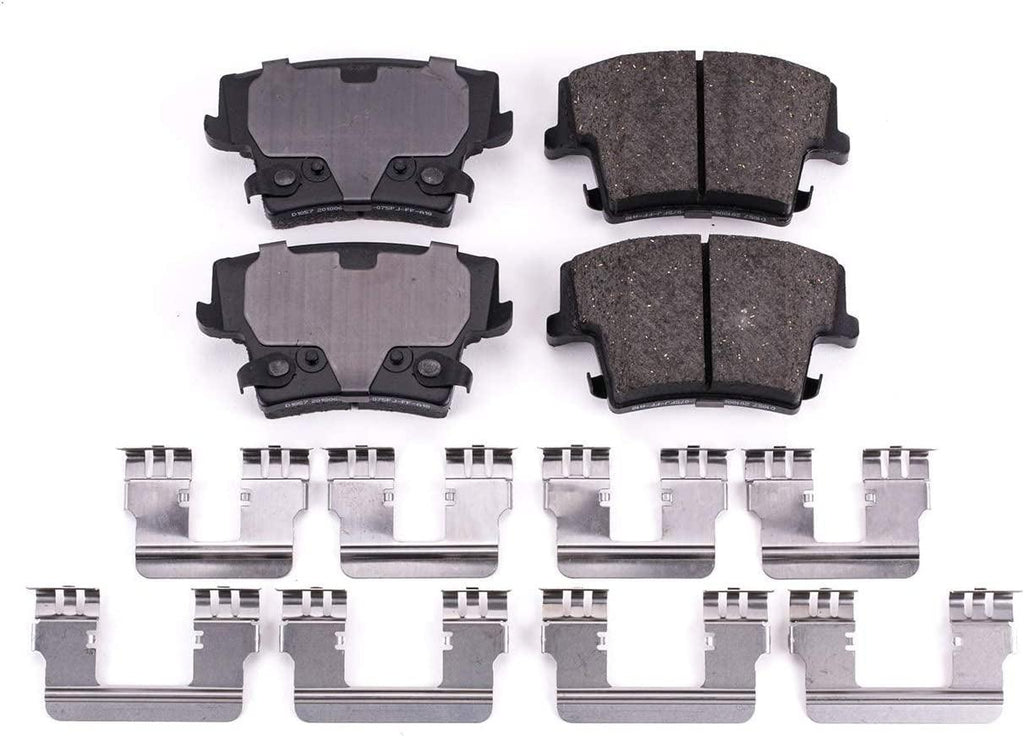 17-1057, Z17 Rear Ceramic Brake Pads with Hardware