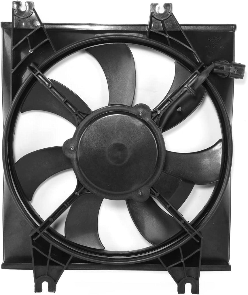 OEM-RF-1093 Factory Style A/C Condenser Fan Assembly Compatible with 2000-2005 Accent At