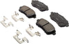 Gold 17D1454CHF1 Ceramic Front Disc Brake Pad Kit with Clips