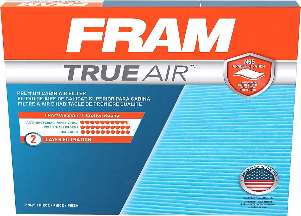 Automotive Replacement Trueair Cabin Air Filter for Car Passenger Compartment (CV11819) , White