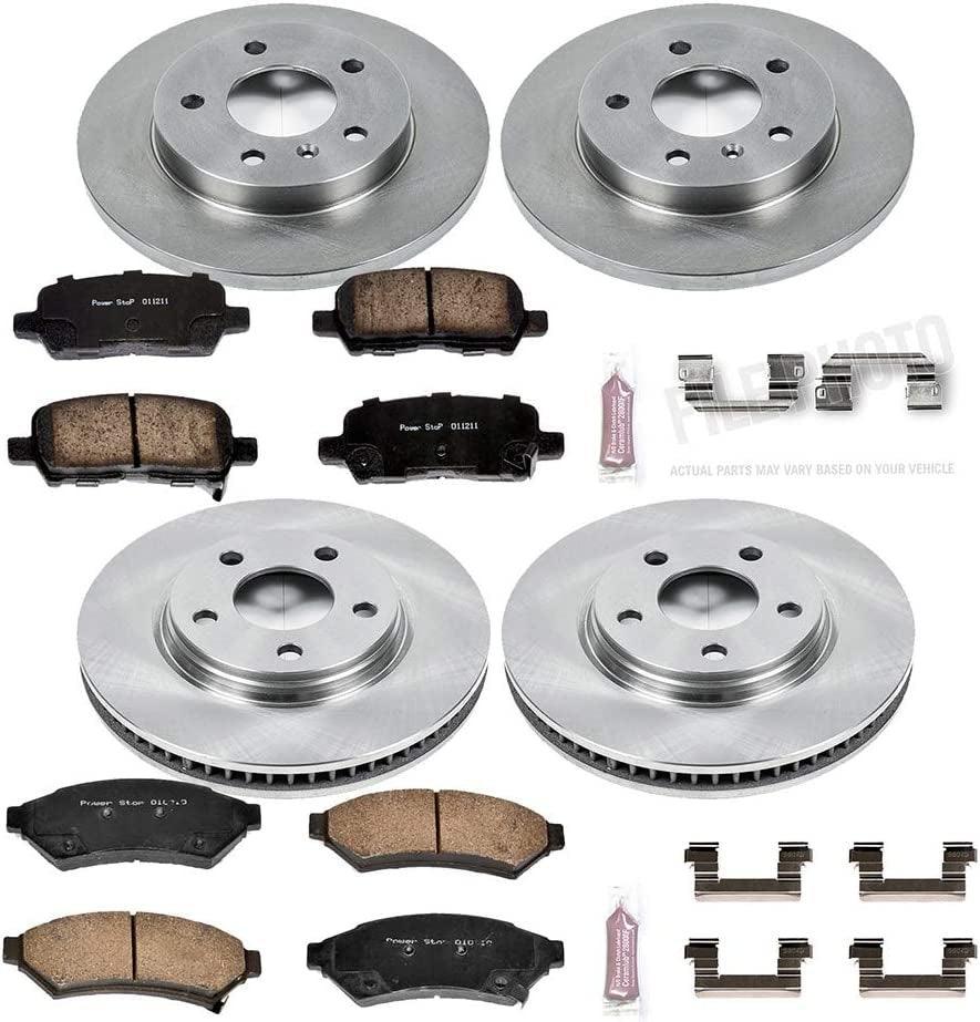 KOE1589 Autospecialty Front and Rear Replacement Brake Kit-Oe Brake Rotors & Ceramic Brake Pads