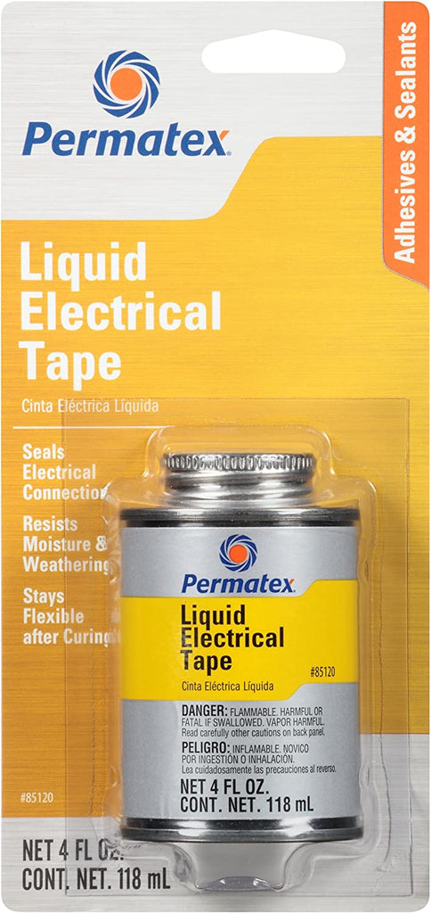 Permatex 85120 Liquid Electrical Tape, 4 Oz , Black