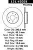 Centric Front Disc Brake Rotor for Nissan (121.42031)