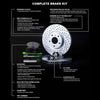 R1 Concepts Front Brakes and Rotors Kit |Front Brake Pads| Brake Rotors and Pads| Peformance Sport Brake Pads and Rotors |Hardware|Fits 2008-2019 Pontiac Vibe; Scion Xd; Toyota Corolla, Matrix