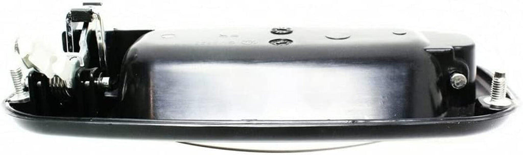 for Cadillac Escalade Exterior Door Handle Front, Passenger Side Smooth Black Bezel with Chrome Lever (2002-2006) | with Key Hole | Trim: Base | GM1311187 | 15745148