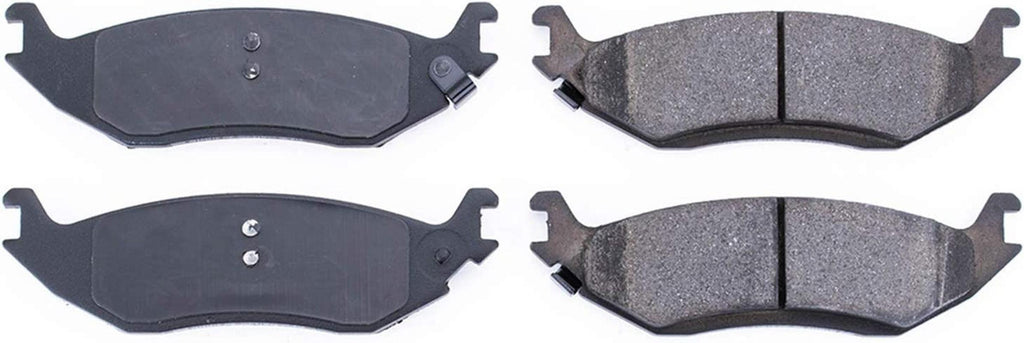 16-898 Z16 Evolution Rear Ceramic Brake Pads, Black