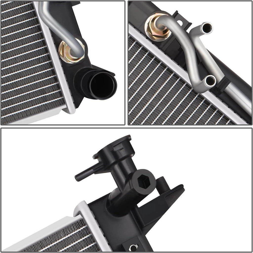 OEM-RA-13420 OE Style 1-Row Aluminum Cooling Radiator Compatible with 13-14 Hyundai Genesis Coupe 2.0L AT