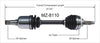 MZ-8110 CV Axle Shaft