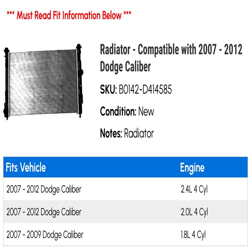 Radiator - Compatible with 2007 - 2012 Dodge Caliber 2008 2009 2010 2011