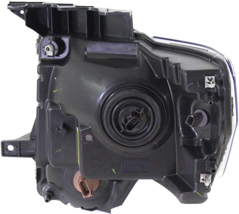 Head Lamp Compatible with 2010-2014 Ford F150 Assembly Halogen Black Trim - CAPA Passenger and Driver Side
