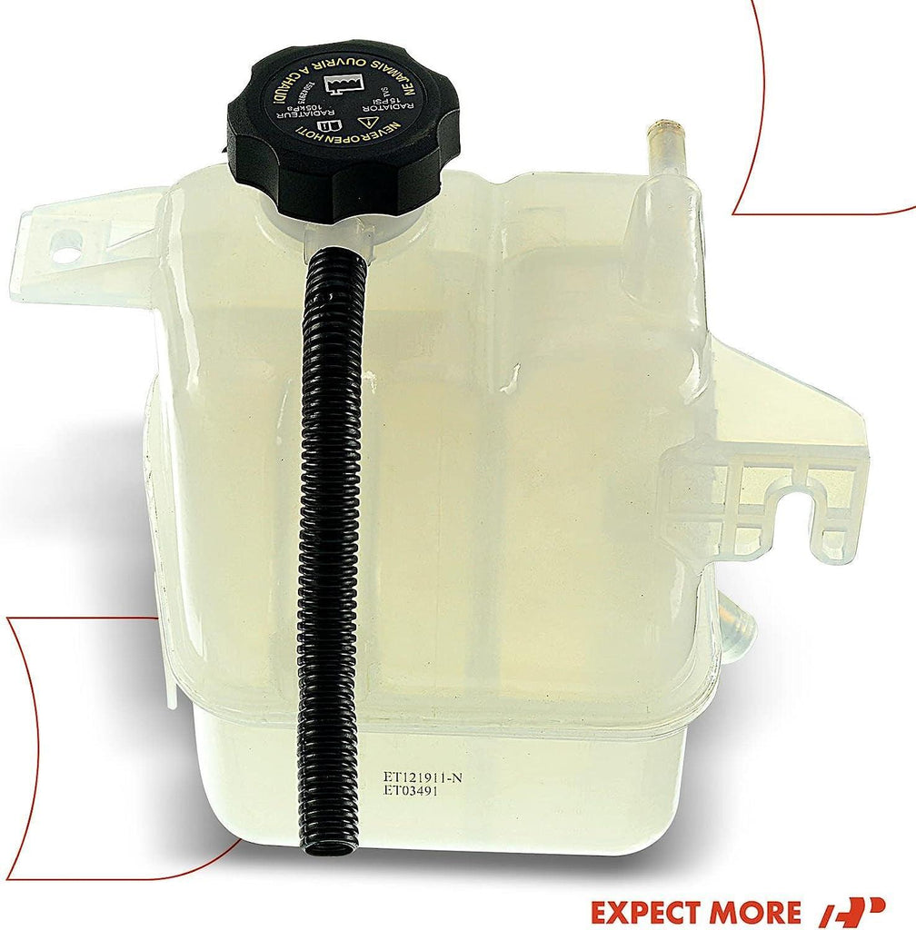 A-Premium Engine Coolant Overflow Recovery Reservoir Tank [W/ Cap & Tubing] Compatible with Chevrolet Captiva Sport 2012-2015 [2.4L 3.0L], Saturn Vue 2008-2010 [2.4L 3.5L 3.6L ], Replace# 20813489
