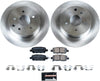 Rear KOE098 Stock Replacement Brake Pad and Rotor Kit Autospecialty