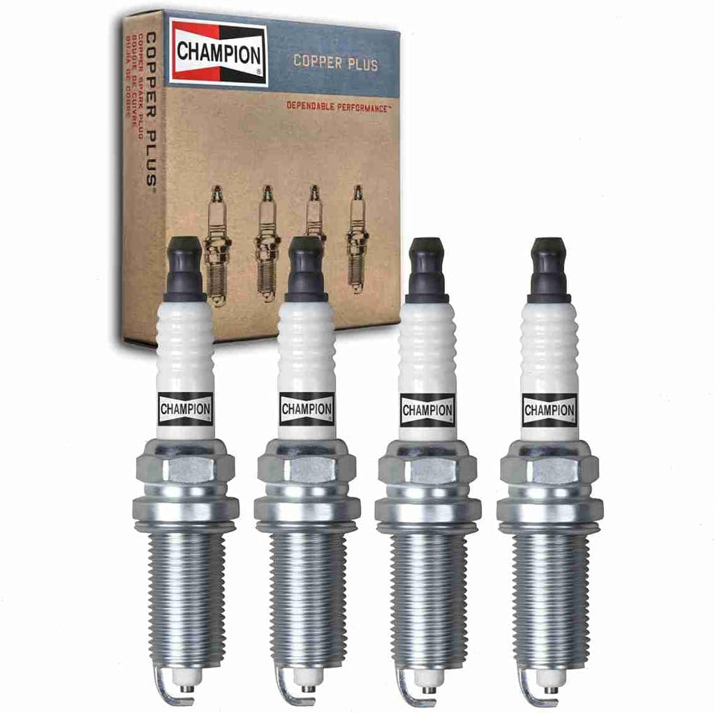 4 Pc Champion Copper plus Spark Plugs Compatible with Jeep Renegade 2.4L L4 2015-2020