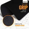 Mouse Pad Non-Slip Rubber Base Computer Mousepad, Superb Tracking Accuracy and Smooth Surface Mouse Control, Mouse Pads for Office, Home & Gaming 7.75 X 9.25 In, No Logos, Black