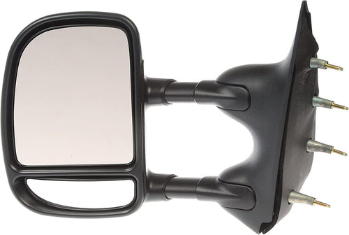 Dorman 955-1297 Driver Side Manual Door Mirror - Folding Compatible with Select Ford Models, Black