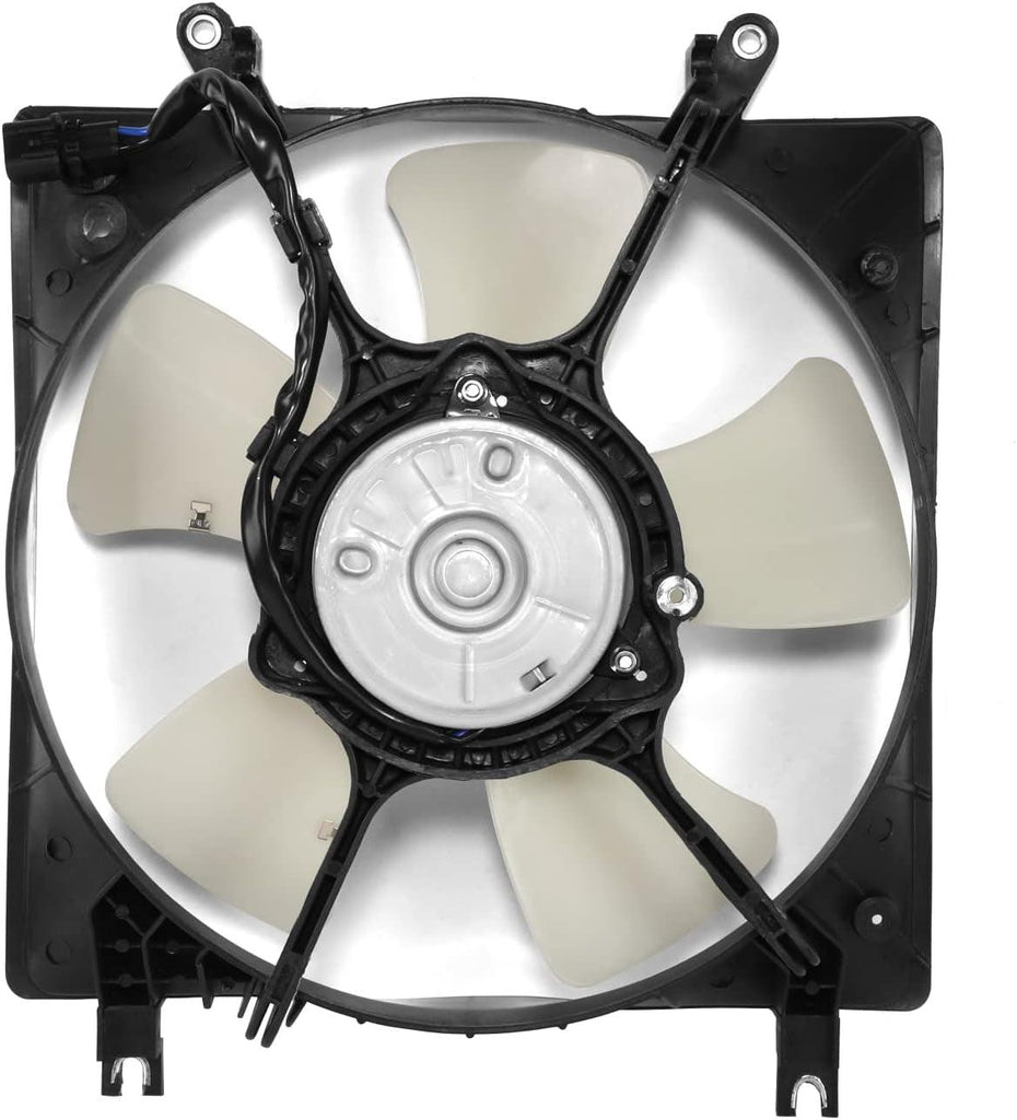 Factory Style A/C Condenser Fan Assembly Compatible with 95-99 Mitsubishi Eclipse 2.0L,OEM-RF-0804