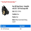Rear ABS Speed Sensor - Compatible with 2013 - 2019 Ford Escape AWD 2014 2015 2016 2017 2018