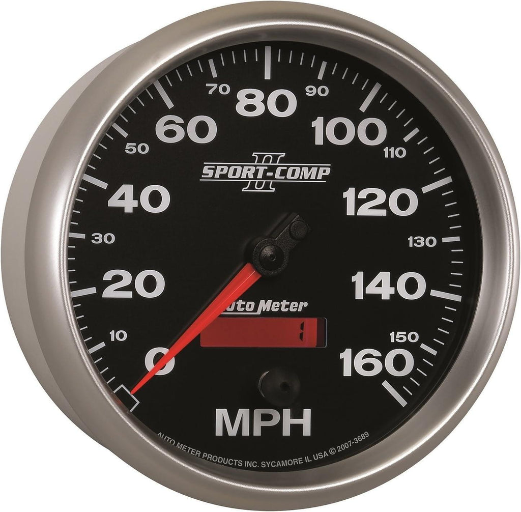 3689 Sport-Comp II 5" 160 Mph In-Dash Speedometer