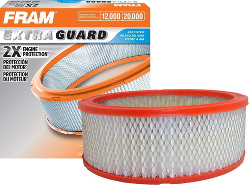 FRAM Extra Guard CA192 Replacement Engine Air Filter for Select Buick, Chevrolet, GMC, Oldsmobile, Jeep, and Pontiac Models, Provides up to 12 Months or 12,000 Miles Filter Protection