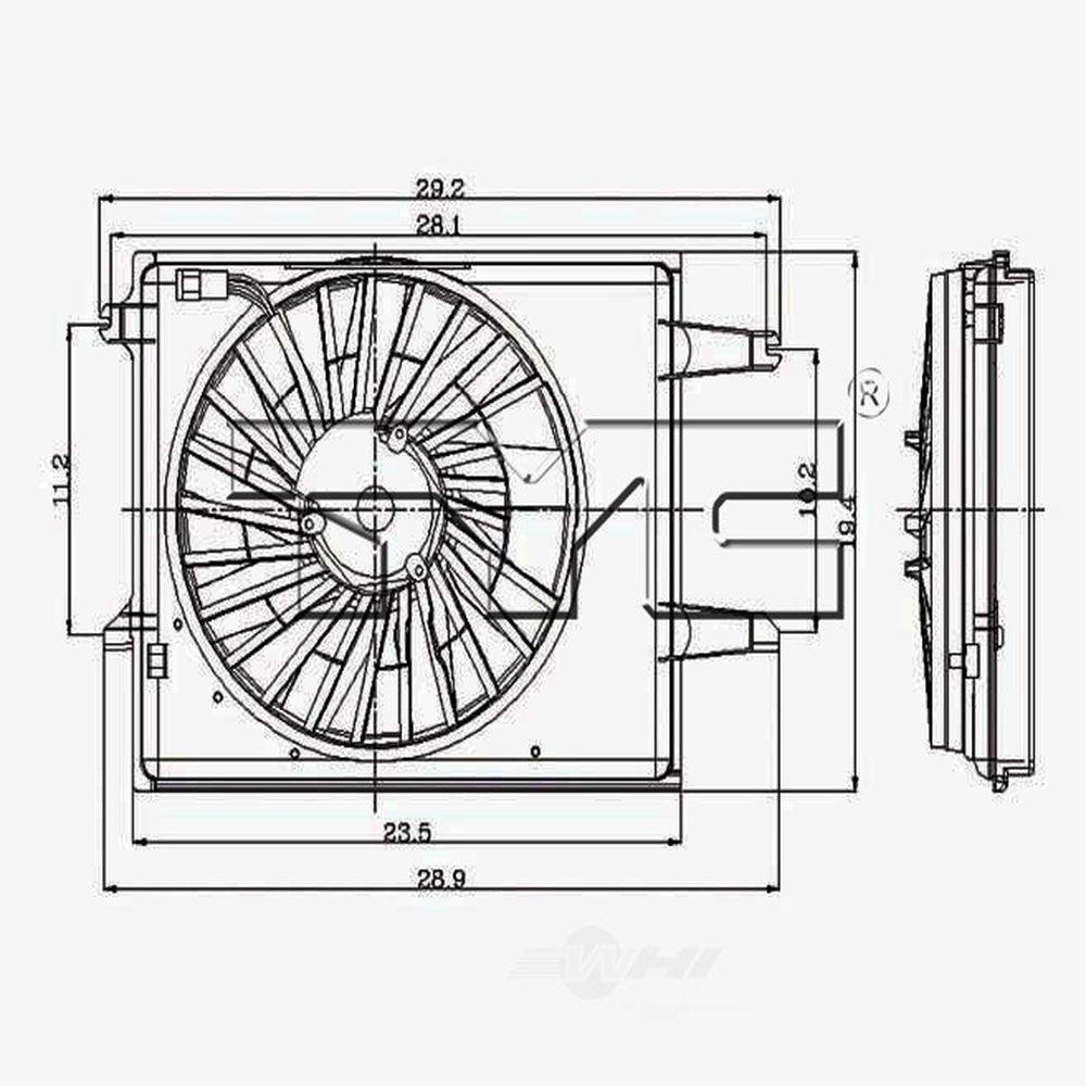 Dual Radiator and Condenser Fan Assembly Fits 1998 Nissan Quest