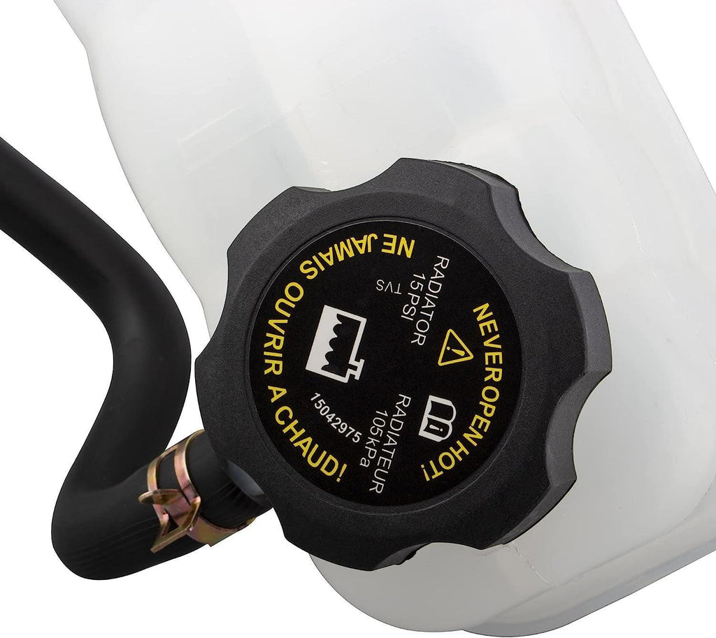 BOXI 603-109 Coolant Reservoir Bottle Tank with Cap Fit for Chevy Cavalier Classic Malibu SSR 1999-2006/Olds-Mobile Alero Cutlass 1999-2004/Pontiac Grand Am Sunfire 1999-2005 22565474 22712361 1660749