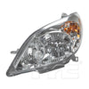 TYC Headlight Assembly for 03-08 Matrix 20-6412-00