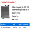 Radiator - Compatible with 1987 - 1989 Nissan Pathfinder Sport Utility 3.0L V6 1988