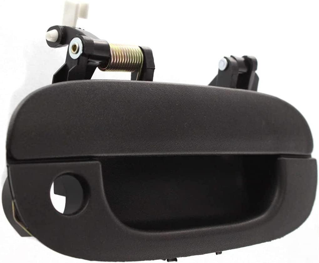 Compatible with Dodge Ram 1500 Exterior Door Handle 1994-2001 Passenger Side Front, Textured Black | with Key Hole | Trim: All Submodels | CH1311102 | 55275022AB