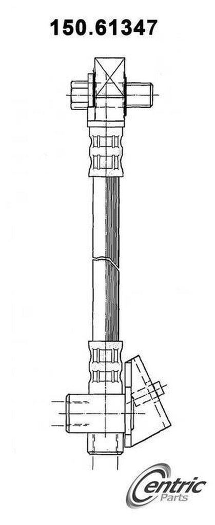Centric Brake Hydraulic Hose for Crown Victoria, Grand Marquis 150.61347