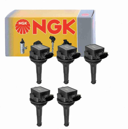 5 Pc NGK Ignition Coils Compatible with Volvo S60 2.3L 2.4L 2.5L L5 2001-2016