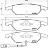 Front Disc Brake Pad Set for Beetle, Jetta, A3, Golf, A3 Quattro, CC (P85075)