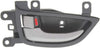 for Hyundai Elantra Interior Door Handle Front, Driver Side Black Bezel with Beige Lever (2011-2016) | with Door Lock Button| Trim:All Submodels