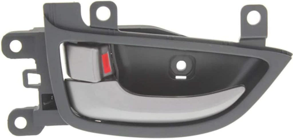 for Hyundai Elantra Interior Door Handle Front, Driver Side Black Bezel with Beige Lever (2011-2016) | with Door Lock Button| Trim:All Submodels