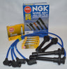 NGK for ACURA HONDA B-SERIES PLATINUM SPARK PLUG & WIRE SET HE64