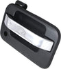 for Ford F-150 Exterior Door Handle Front, Passenger Side Black Bezel with Chrome Lever (2004-2014) | with Key Hole | Trim:All Submodels | FO1311129 | CL3Z1522404BA