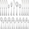 20 Piece Silverware Set Service for 4,Premium Stainless Steel Flatware,Mirror Polished Cutlery Utensil Set,Durable Home Kitchen Eating Tableware Set,Include Fork Knife Spoon Set,Dishwasher Safe