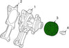 5303 2861AA, Engine Water Pump Pulley