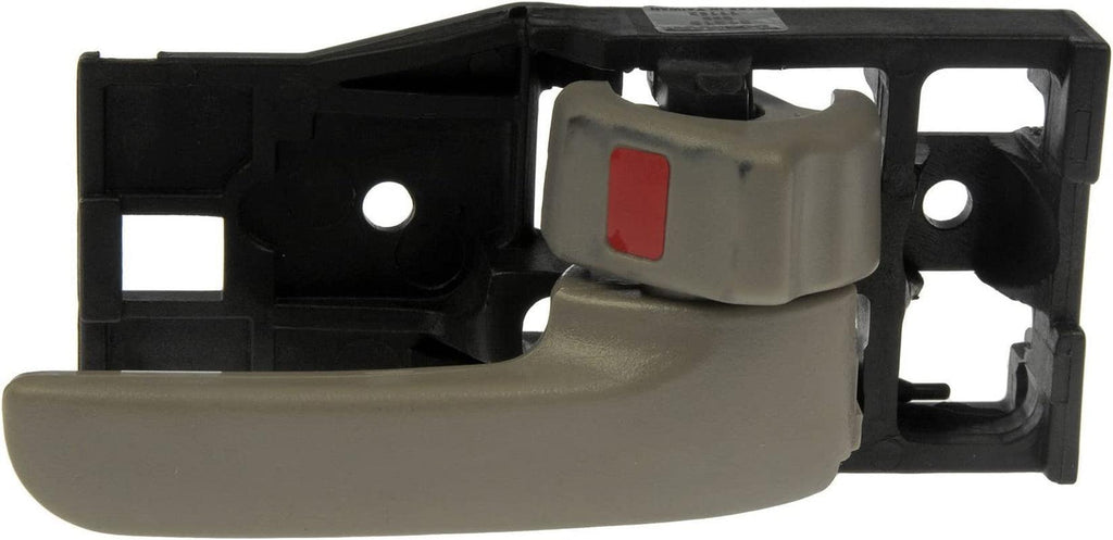 Dorman 81219 Front Passenger Side Interior Door Handle Compatible with Select Toyota Models, Smooth; Gray