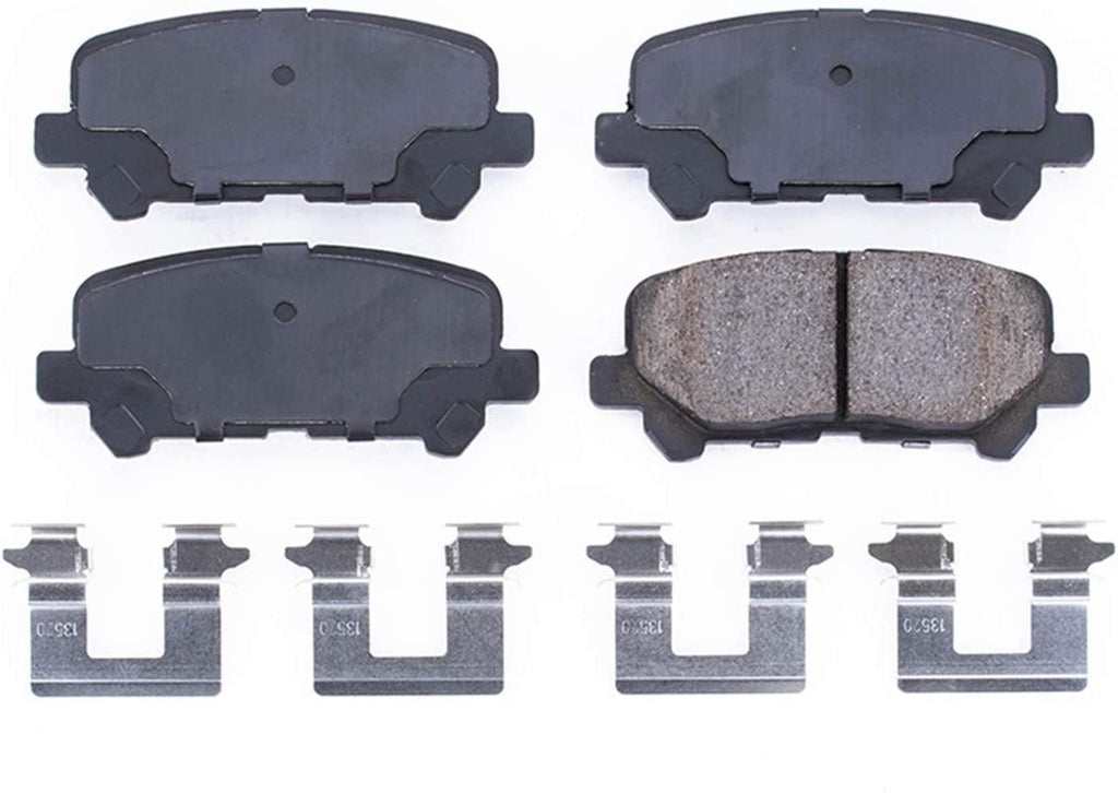 17-1281, Z17 Rear Ceramic Brake Pads with Hardware