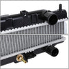 OEM-RA-2413 OE Style Aluminum Cooling Radiator Compatible with 99-02 Infiniti G20 AT, 27-1/16" W X 14-1/8" H X 5/8" D, 1-3/8" Inlet / 1-3/8" Outlet