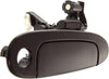 Aftermarket Front Exterior Door Handle Compatible with 2000-2005 Toyota Echo Smooth Black, with Keyhole, Set of 2, Driver and Passenger Side