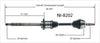 NI-8202 CV Axle Shaft