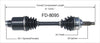 FD-8095 CV Axle Shaft