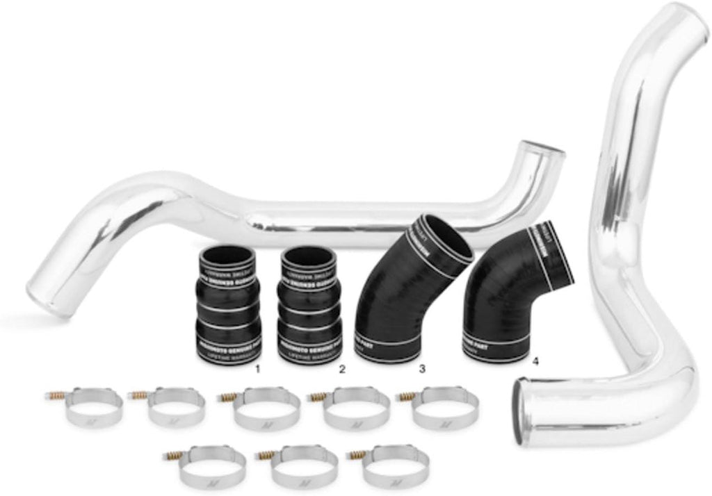 MMINT-DMAX-02KSL Performance Intercooler Kit Compatible with Chevrolet 6.6L Duramax 2002-2004.5 Silver