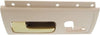 for Lincoln Town Car Interior Door Handle Front, Driver Side Beige Bezel with Chrome/Gold Lever (2003-2011) | Trim:All Submodels
